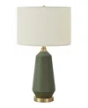 Monarch Specialties Lighting 26" Ceramic Table Lamp In Green