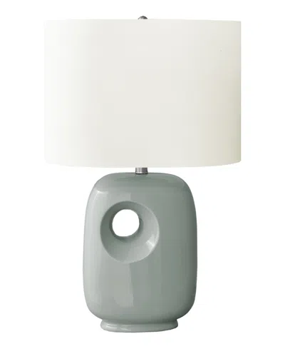 Monarch Specialties Lighting 26" Ceramic Table Lamp In Green