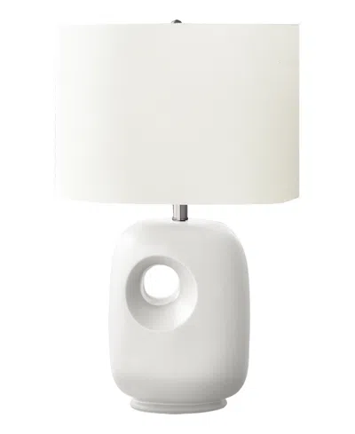 Monarch Specialties Lighting 26" Ceramic Table Lamp In White