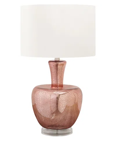 Monarch Specialties Lighting 26" Glass Table Lamp In Pink