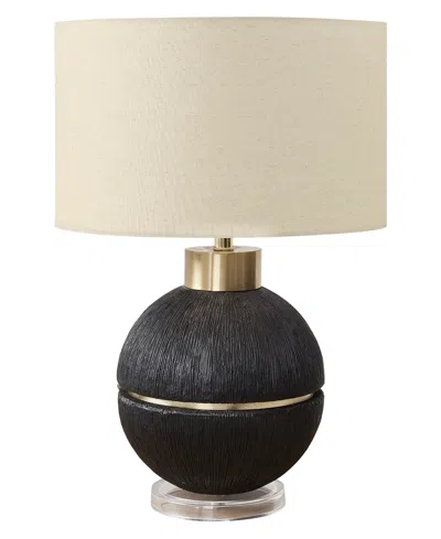 Monarch Specialties Lighting 26" Plastic Table Lamp In Black
