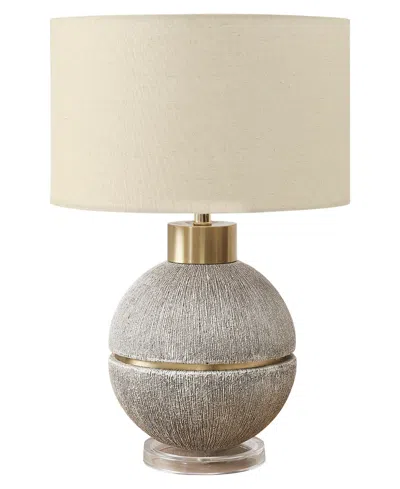 Monarch Specialties Lighting 26" Plastic Table Lamp In Gray