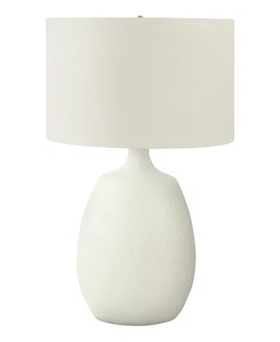 Monarch Specialties Lighting 26" Plastic Table Lamp In White