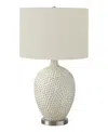 Monarch Specialties Lighting 28" Ceramic Table Lamp In White