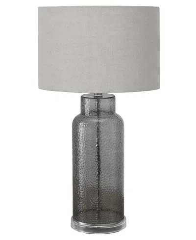Monarch Specialties Lighting 28" Glass Table Lamp In Gray