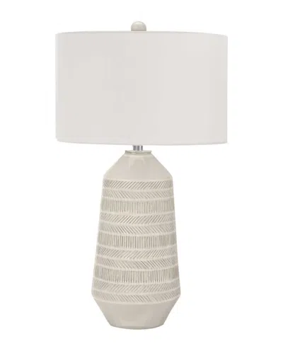 Monarch Specialties Lighting 33" Ceramic Table Lamp In White
