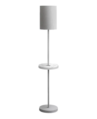 Monarch Specialties Lighting 62" Metal Floor Lamp In Silver