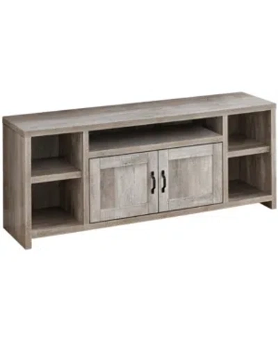 Monarch Specialties Modern Farmhouse Tv Stand With 2 Doors In Beige