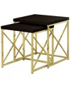 Monarch Specialties Nesting Table In Brown