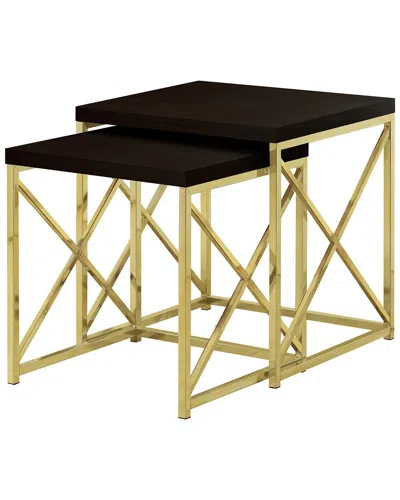 Monarch Specialties Nesting Table In Brown