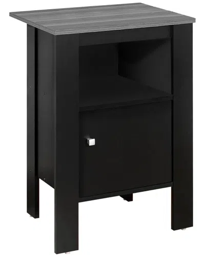 Monarch Specialties Side Table Nightstand In Black