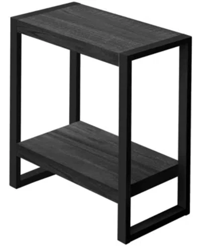 Monarch Specialties Side Table With 2 Shelves In Black