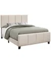 Monarch Specialties Storage Platform Bed In Beige