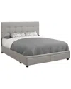 Monarch Specialties Storage Platform Bed In Grey