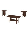 Monarch Specialties Table Set In Brown