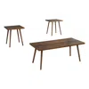 Monarch Table Set, 3pcs Set, Accent, Coffee, End, Dark Walnut, Contemporary