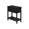 Monarch Transitional Accent Table In Black Color