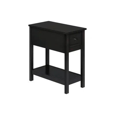 Monarch Transitional Accent Table In Black Color