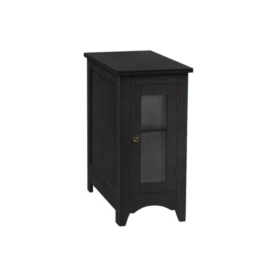 Monarch Transitional Accent Table In Black Color