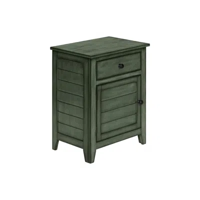 Monarch Transitional Accent Table In Green Color