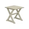 Monarch Transitional Accent Table In White Color