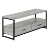 Monarch Tv Stand, 48 Inch, Console, Media Entertainment Center, Storage Drawers In Gray