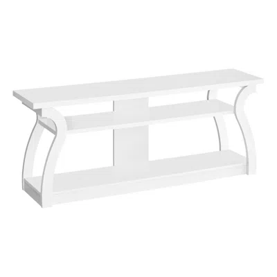 Monarch Tv Stand, 60 Inch, Console, Media Entertainment Center, Storage Shelves