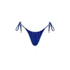 Monarch Women's Blue Kaia Side Tie Ruched Bottom - Ultramarine In Blue