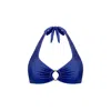 Monarch Women's Blue Nicole Halter Bikini Top - Ultramarine