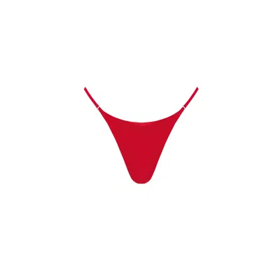 Monarch Women's Eva Bikini Bottom With Adjustable Strap - Red