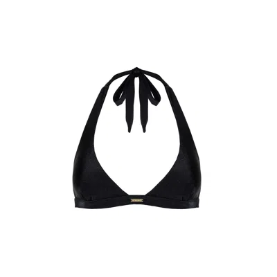 Monarch Women's Gisele Halter Neck Bikini Top - Black