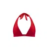 Monarch Women's Gisele Halter Neck Bikini Top - Red