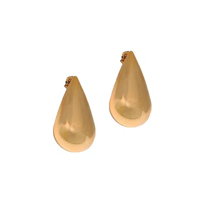 Monarch Women's Gold Teardrop Chunky Earrings