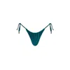 Monarch Women's Green Kaia Side Tie Ruched Bottom - Emerald In Green