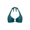 Monarch Women's Green Nicole Halter Bikini Top - Emerald In Green