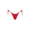 Monarch Women's Kaia Side Tie Ruched Bottom - Red In Red