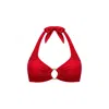 Monarch Women's Nicole Halter Bikini Top - Red