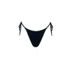 Monarch Women's Tyra Crystal Side Tie Bottom - Black In Black