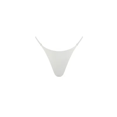 Monarch Women's White Eva Bikini Bottom With Adjustable Strap - Ivory