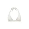 Monarch Women's White Gisele Halter Neck Bikini Top - Ivory