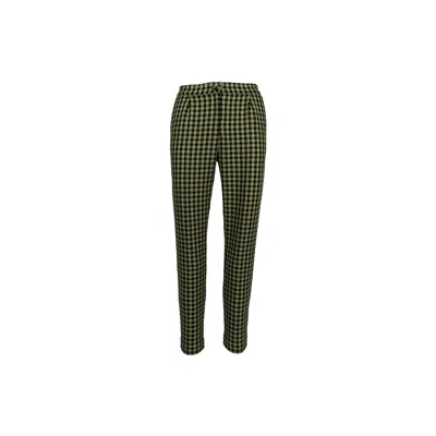 Monarh Women's Green Print Tapered Pants
