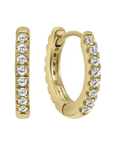 Monary 10k 0.09 Ct. Tw. Diamond Earrings In Gold