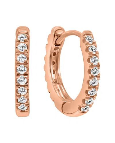 Monary 10k Rose Gold 0.09 Ct. Tw. Diamond Earrings