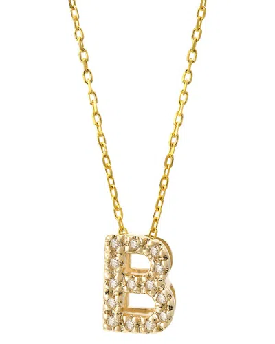 Monary 14k 0.05 Ct. Tw. Diamond Necklace In Gold