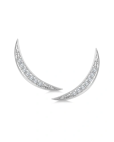 Monary 14k 0.14 Ct. Tw. Diamond Earrings In Metallic
