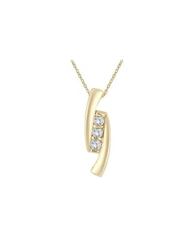 Monary 14k 0.23 Ct. Tw. Diamond Necklace In Gold