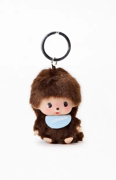 Monchhichi Bebichhichi Plush Keychain In Blue In Gold