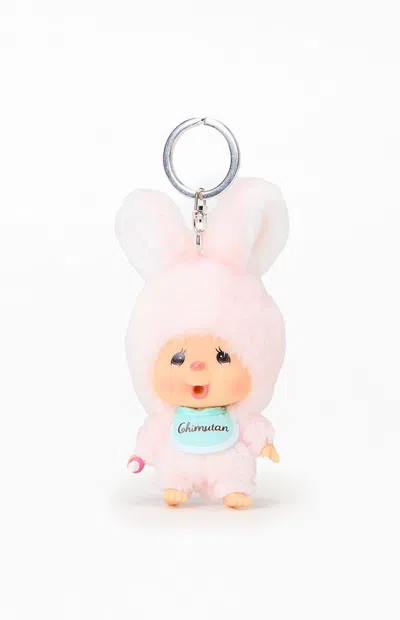 Monchhichi Chimutan Plush Keychain In Pink In Multi
