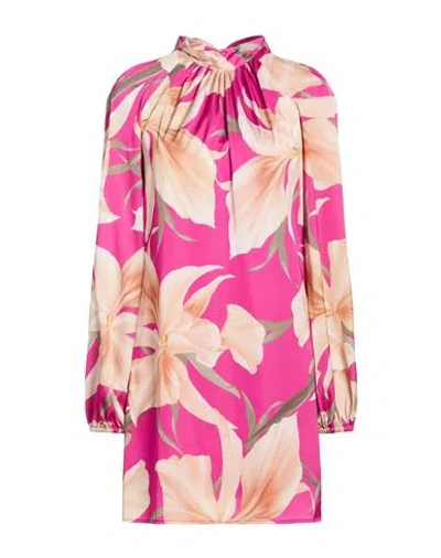 Moncho Heredia Woman Mini Dress Fuchsia Size 8 Polyester In Pink