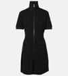 Moncler Stretch Cotton Blend Piquet Polo Dress In 0